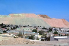 afvalmuur van kopermijn van Codelco