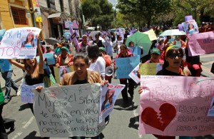 protest op internationale vrouwendag (EFE)