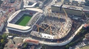 het oude en het nieuwe stadion